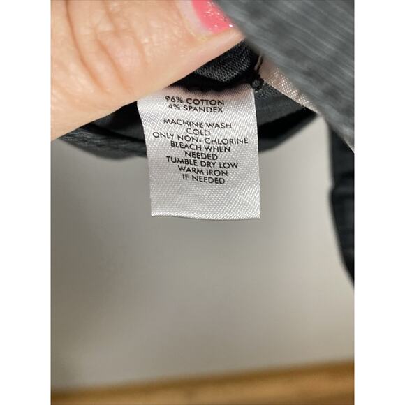 ANN TAYLOR LOFT Crop Blazer Women Size Med Gray Button Up Lightweight Jacket - Picture 8 of 14